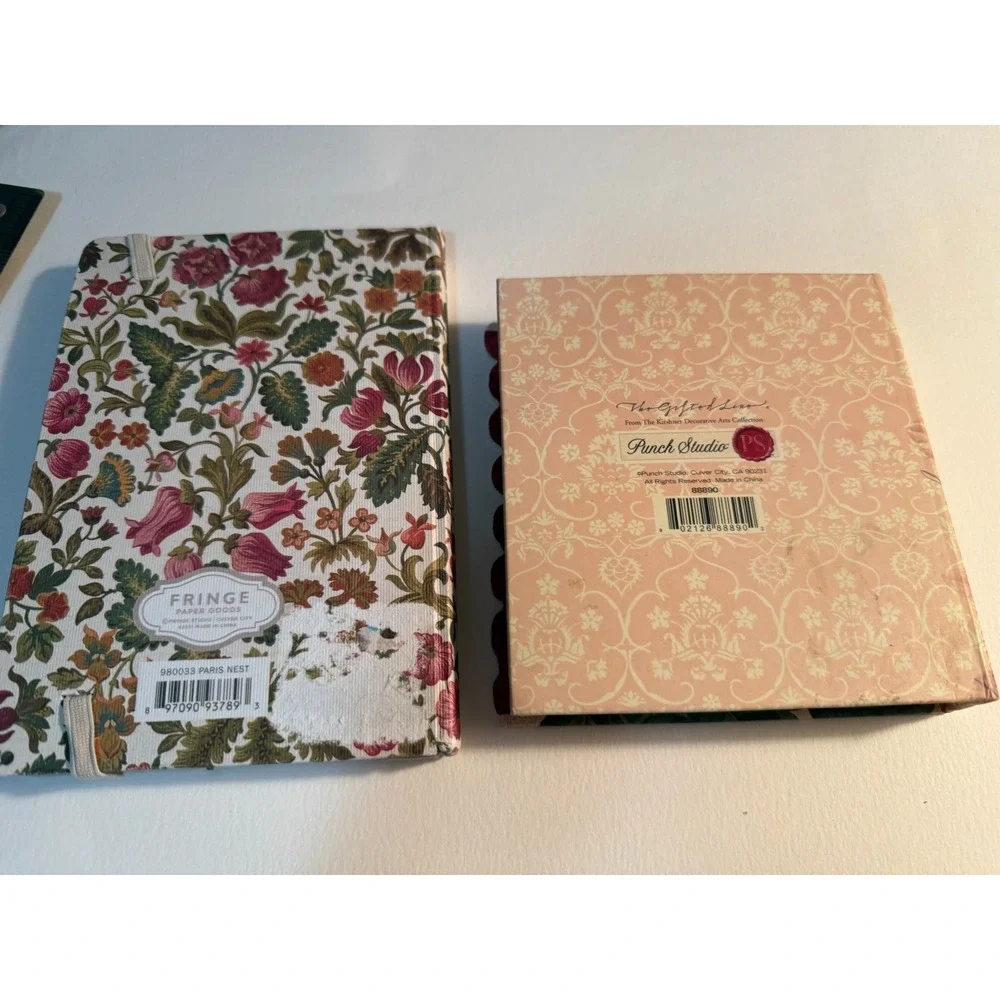2‎ blank journals, Bird & Roses Nature. Lined Unused Beautiful Vintage